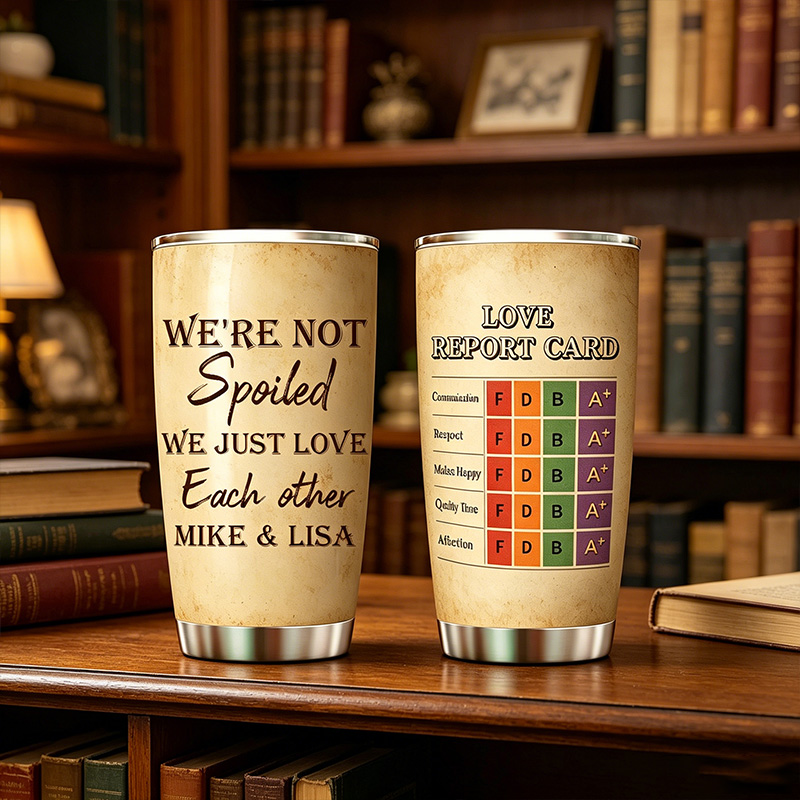 Personalized Couples Rating form Tumbler Custom Name Couple Tumbler Anniversary Gift for Him Her