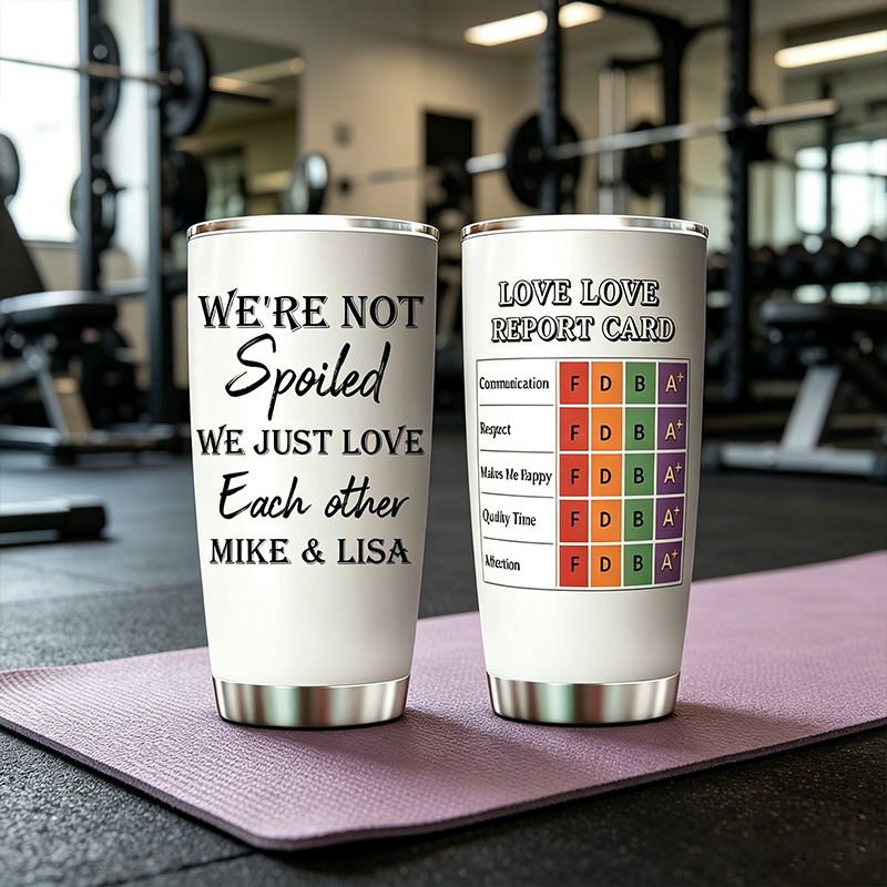 Personalized  Rating form Couples Tumbler Custom Name Couple Tumbler Anniversary Gift for Him Her