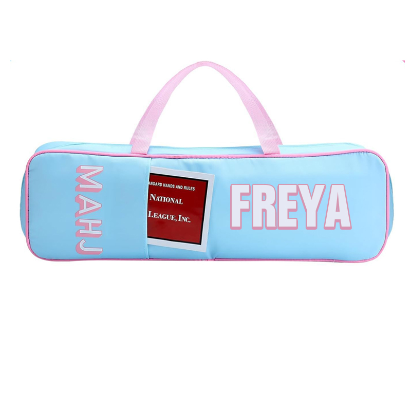 Personalized Mahjong Rack Bag for Mahjong Game Storage Mah Jong Tile Bags with Zipper for Tiles and Pushers Rack Storage Carrying Bags Gifts Accessories