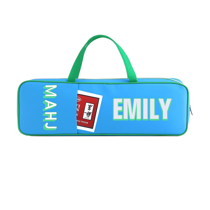 Personalized Mahjong Rack Bag for Mahjong Game Storage Mah Jong Tile Bags with Zipper for Tiles and Pushers Rack Storage Carrying Bags Gifts Accessories