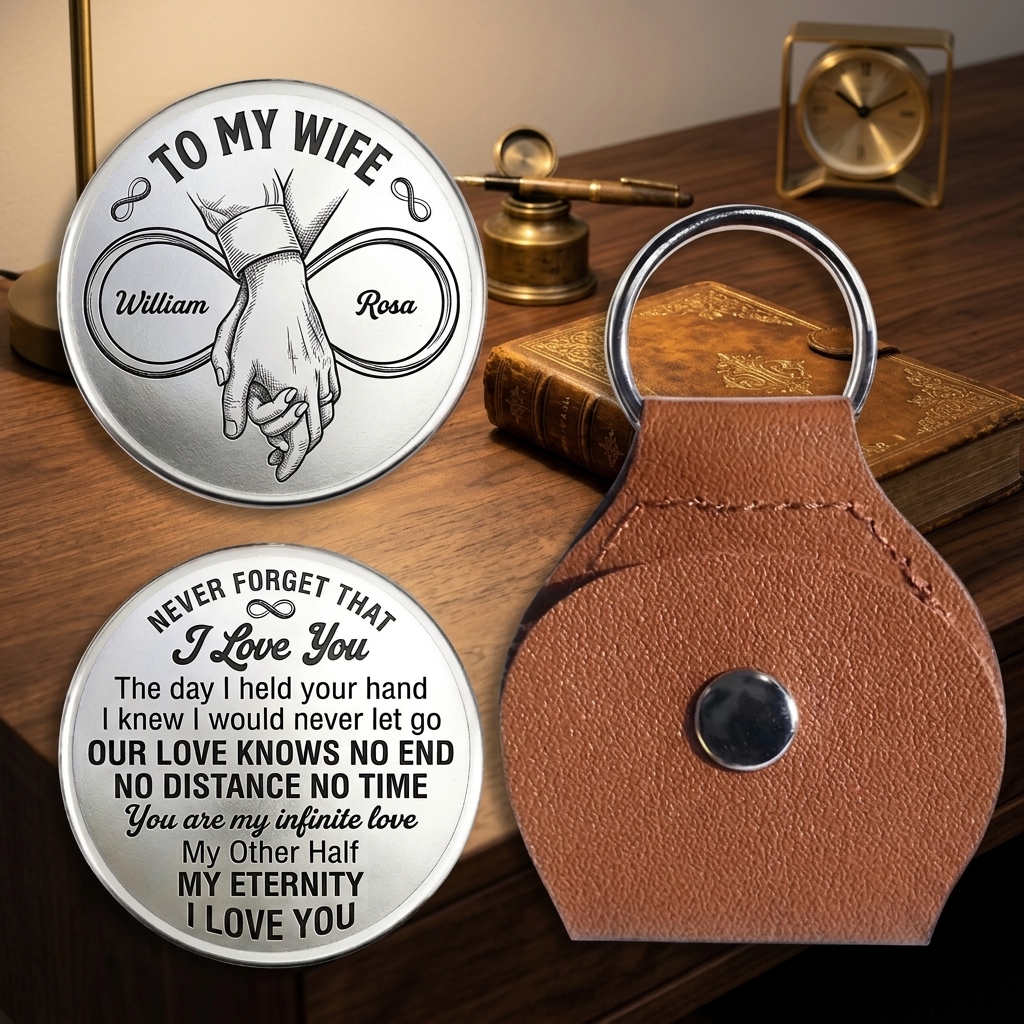Personalized Never Forget That I Love You Pocket Hug for Wife Couple Dance Design Pocket Hug for Wife Anniversary Gift for Wife Custom Pocket Hug with Name Couple Gift