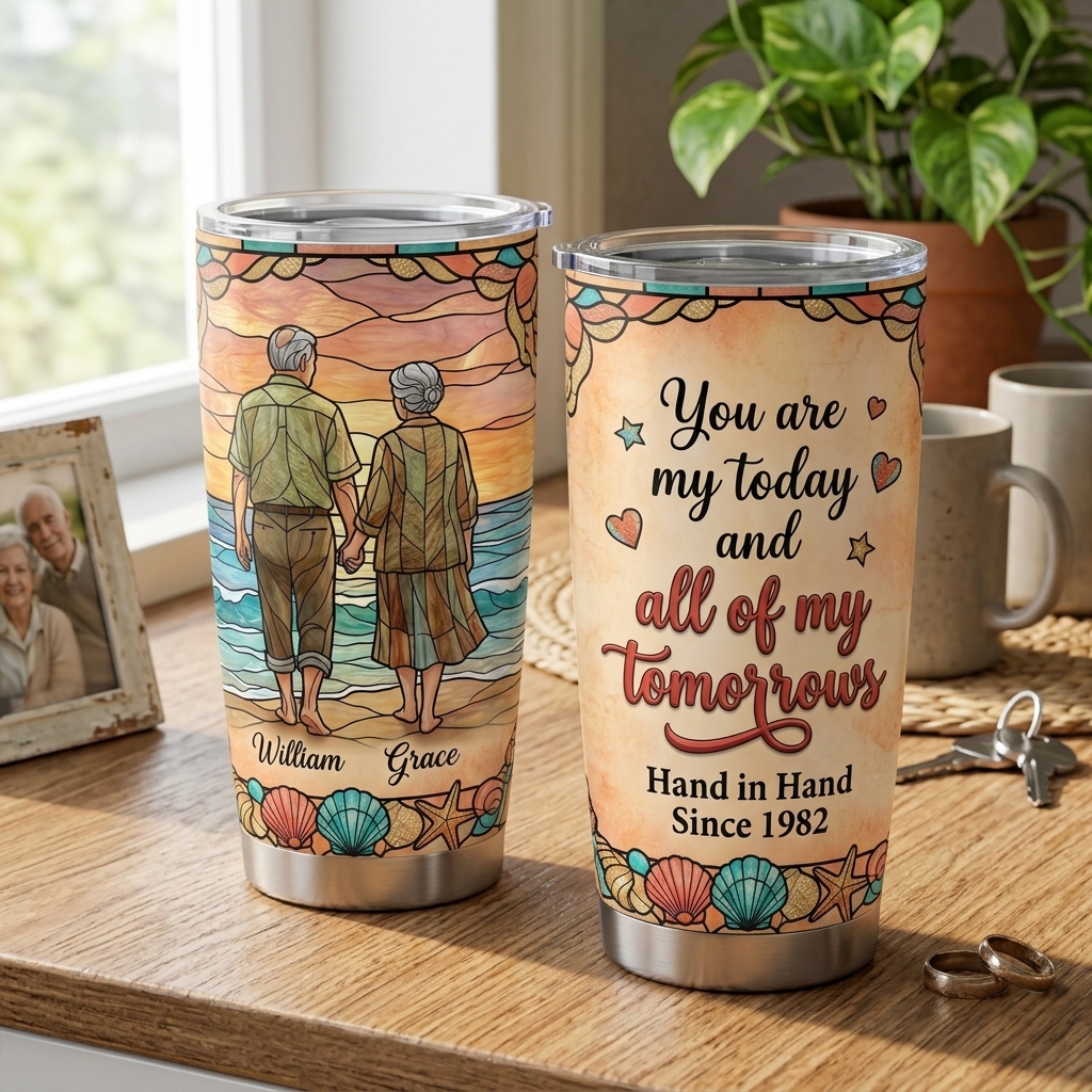 Personalized to Wife Tumbler 