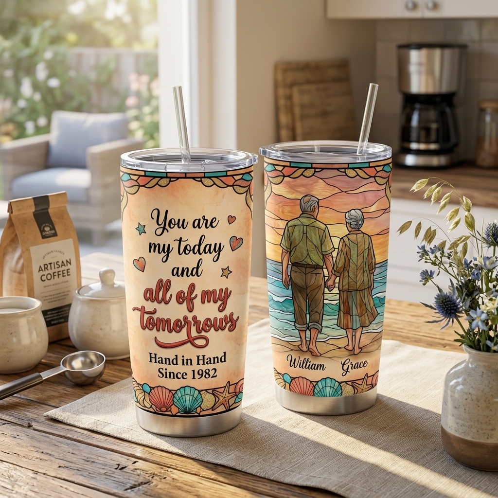 Personalized to Wife Tumbler 