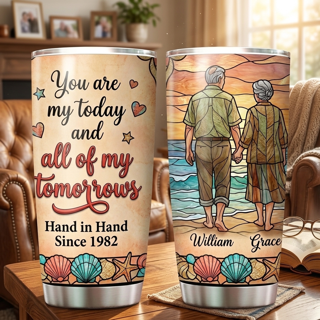 Personalized to Wife Tumbler 