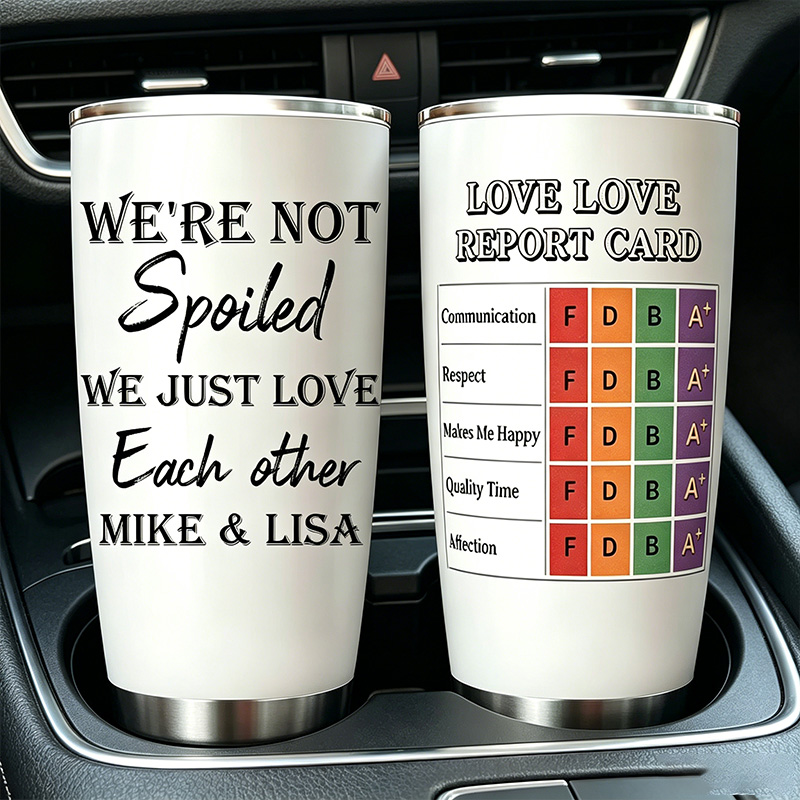 Personalized  Rating form Couples Tumbler Custom Name Couple Tumbler Anniversary Gift for Him Her