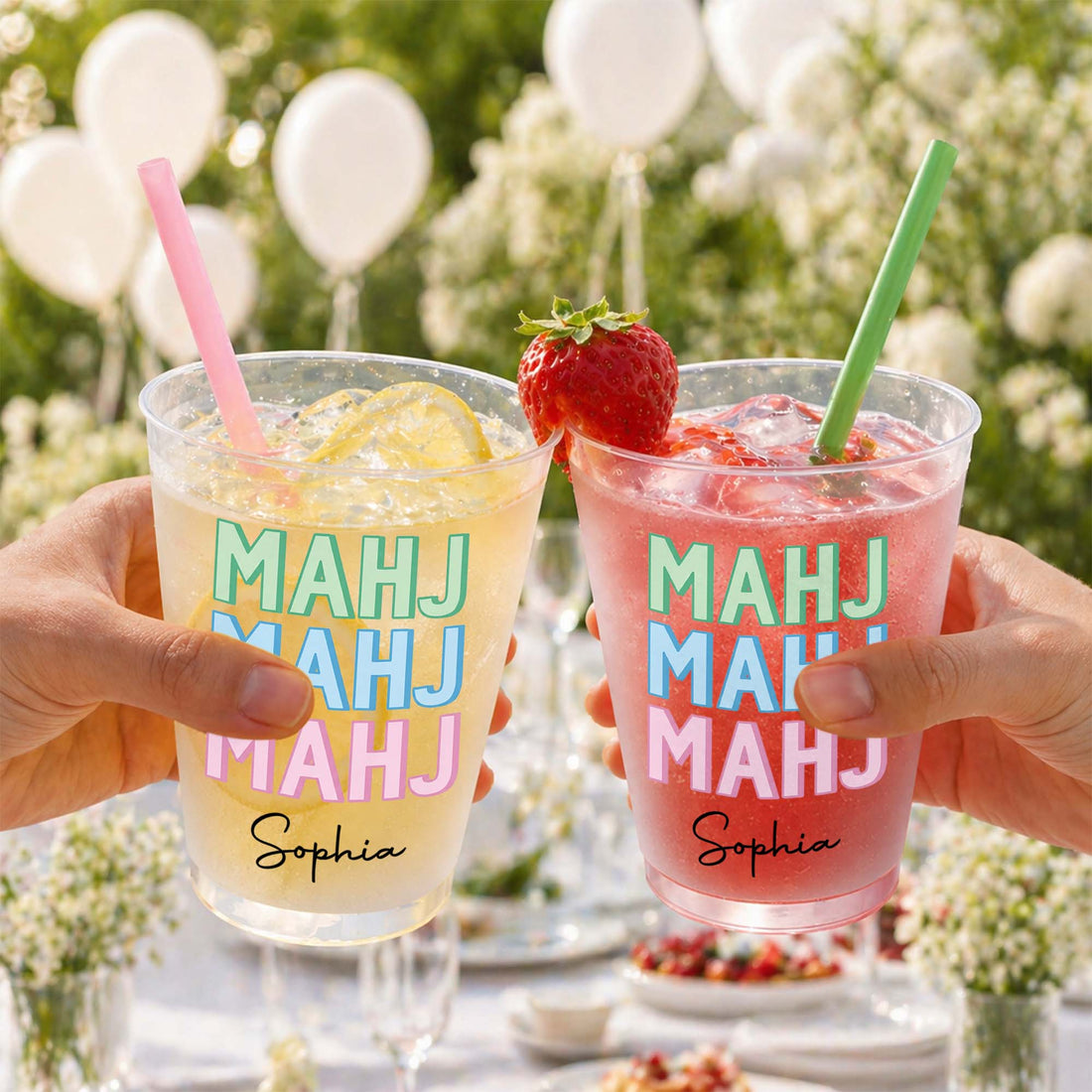Personalized Frosted Cups Mahj Mahj Mahj Gift For Mahjong Lovers