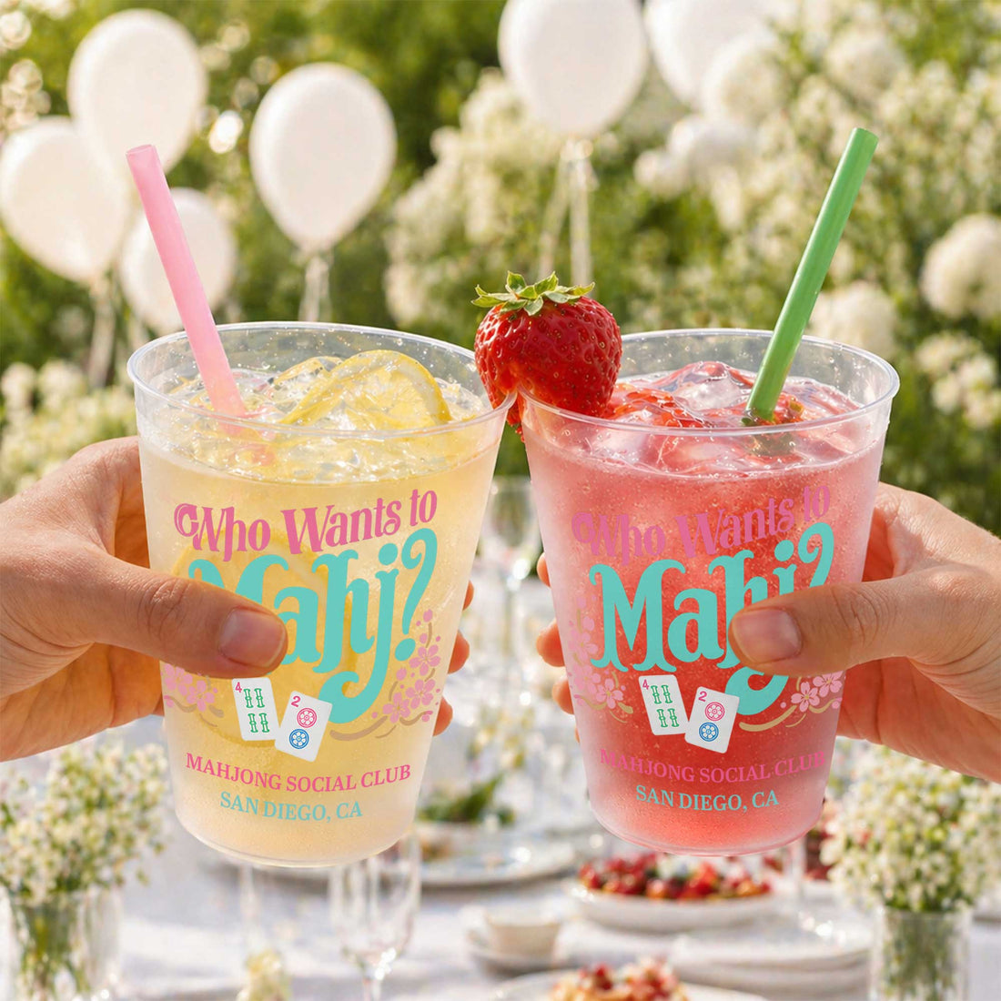 Personalized Frosted Cups Who Wants to Mahj Gift For Mahjong Lovers