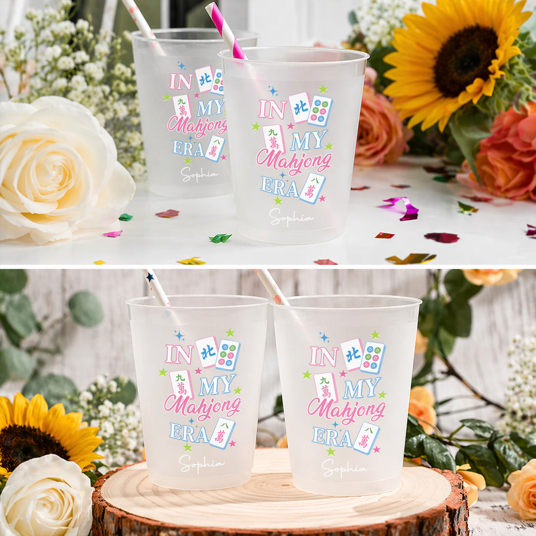 Personalized Frosted Cups In My Mahjong Era Gift For Mahjong Lovers