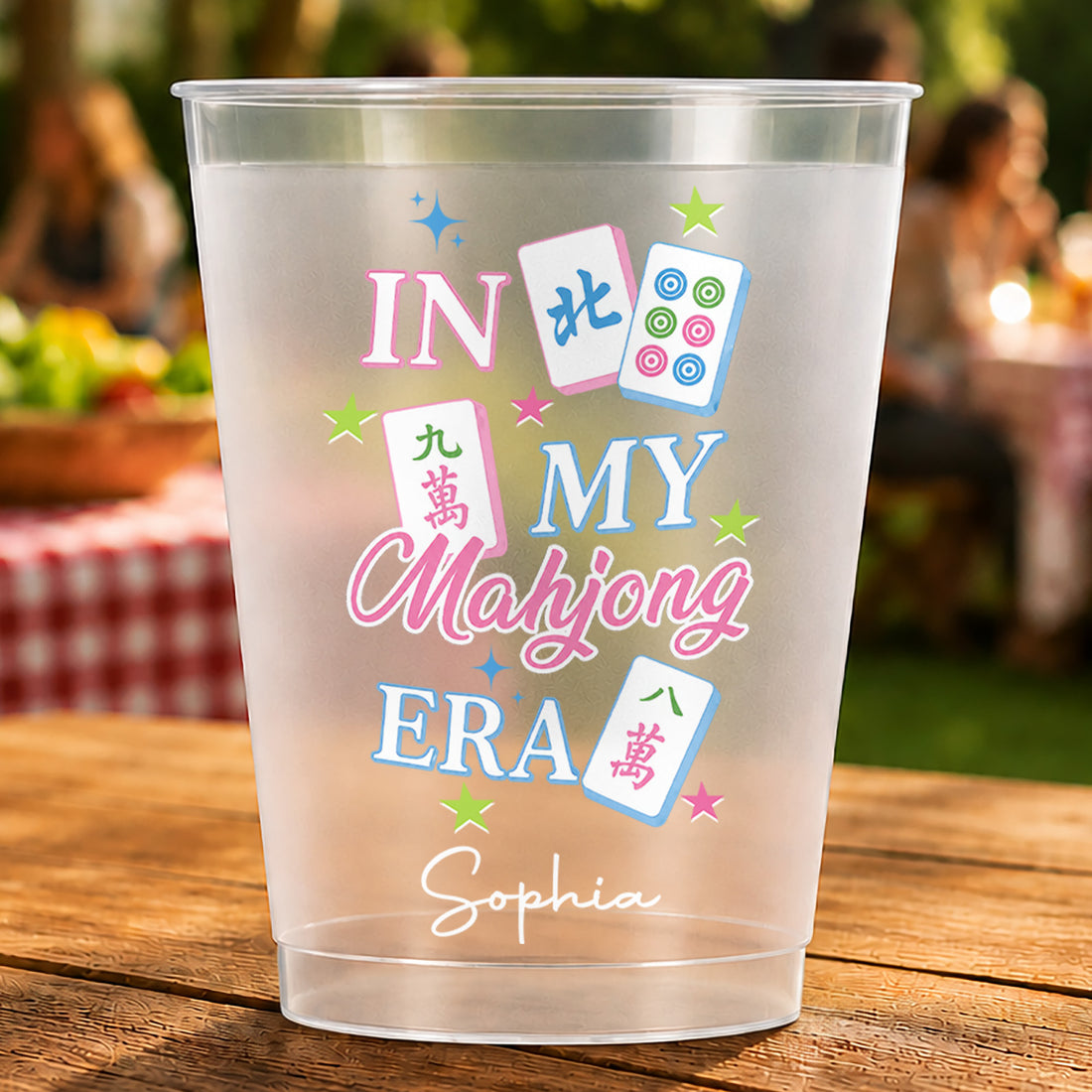 Personalized Frosted Cups In My Mahjong Era Gift For Mahjong Lovers