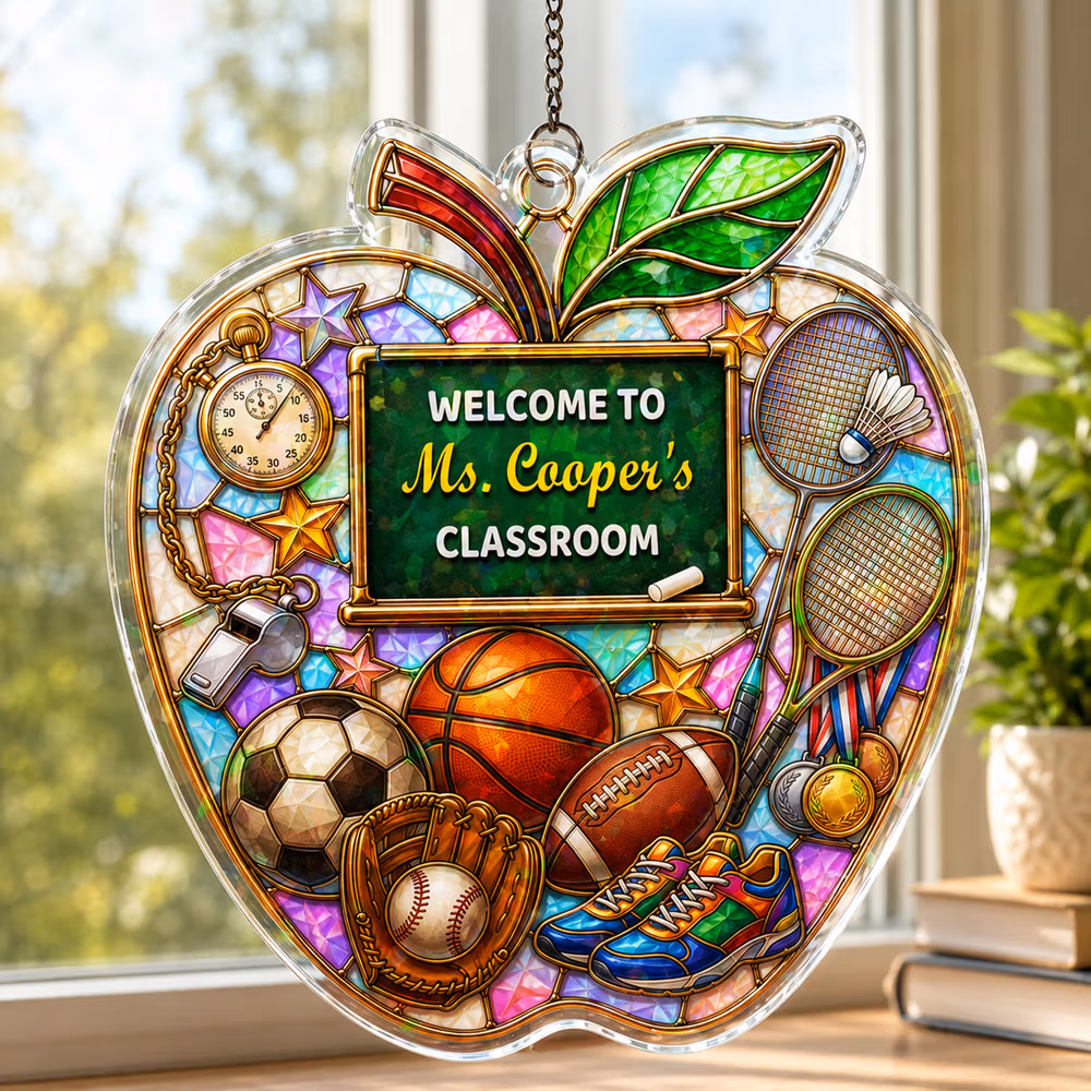 Personalized Apple Shape Book Blackboard Ornament with Text Room Decor Back to School Teacher's Day Appreciation Gift for Teachers