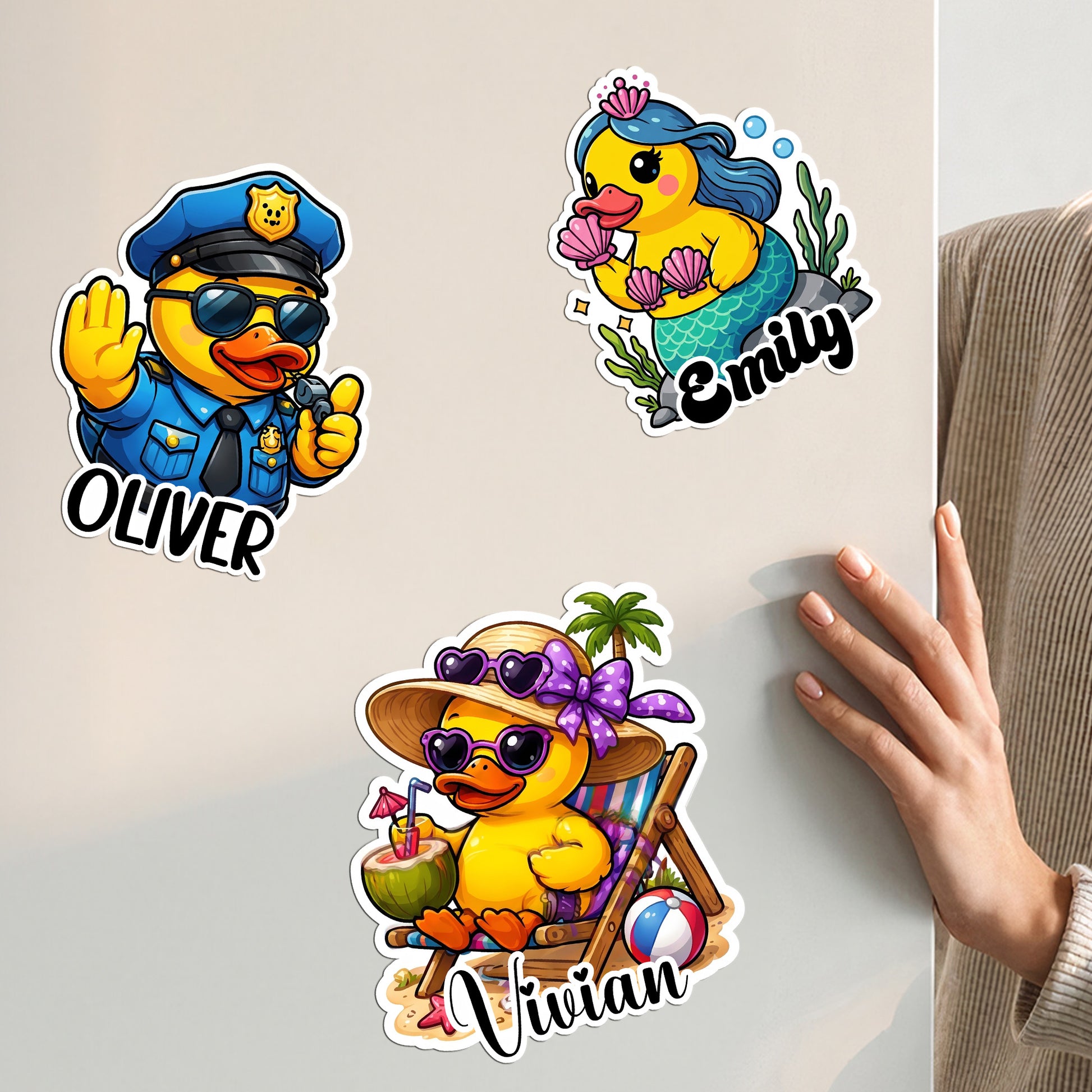 Personalized Magnet Cute Duck Cruise Door Signs Stateroom Decor Cruising Family Gift