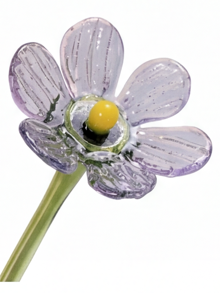 Personalized Glass Birth Month Flower Birth Flower Gift Hand Blown Spring Flower Glass Flower Bouquet Valentine's Day Gift For Her Home Decor-1