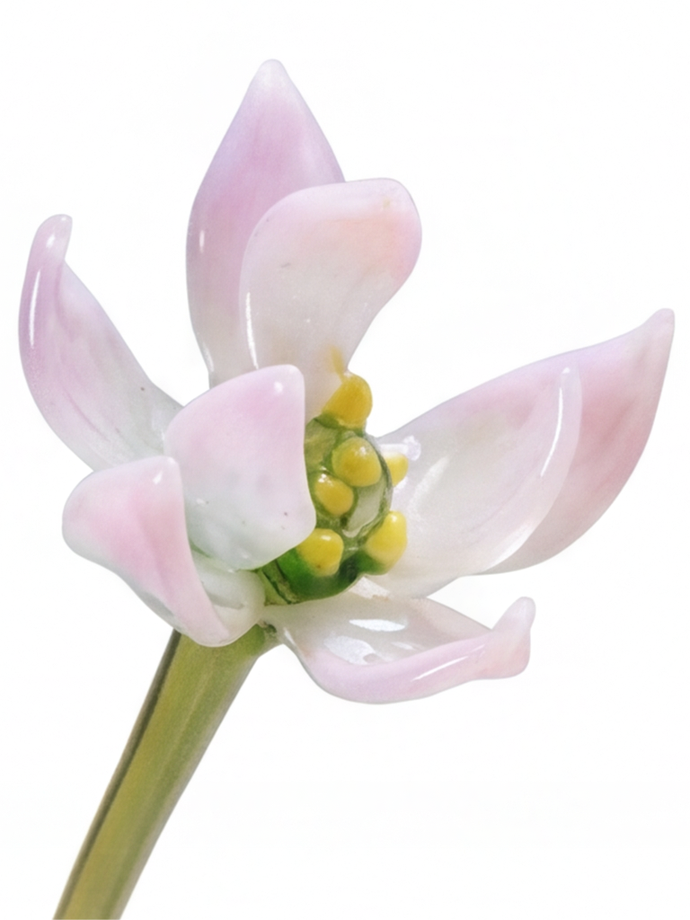 Personalized Glass Birth Month Flower Birth Flower Gift Hand Blown Spring Flower Glass Flower Bouquet Valentine's Day Gift For Her Home Decor-1