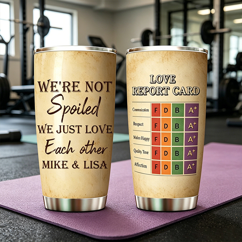Personalized Couples Rating form Tumbler Custom Name Couple Tumbler Anniversary Gift for Him Her