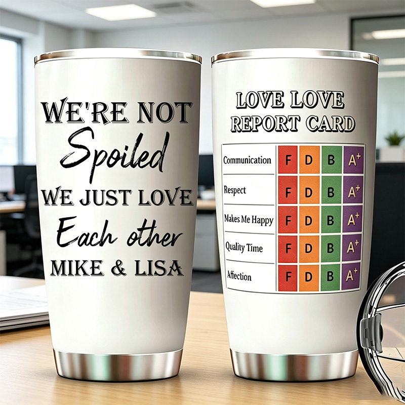 Personalized  Rating form Couples Tumbler Custom Name Couple Tumbler Anniversary Gift for Him Her