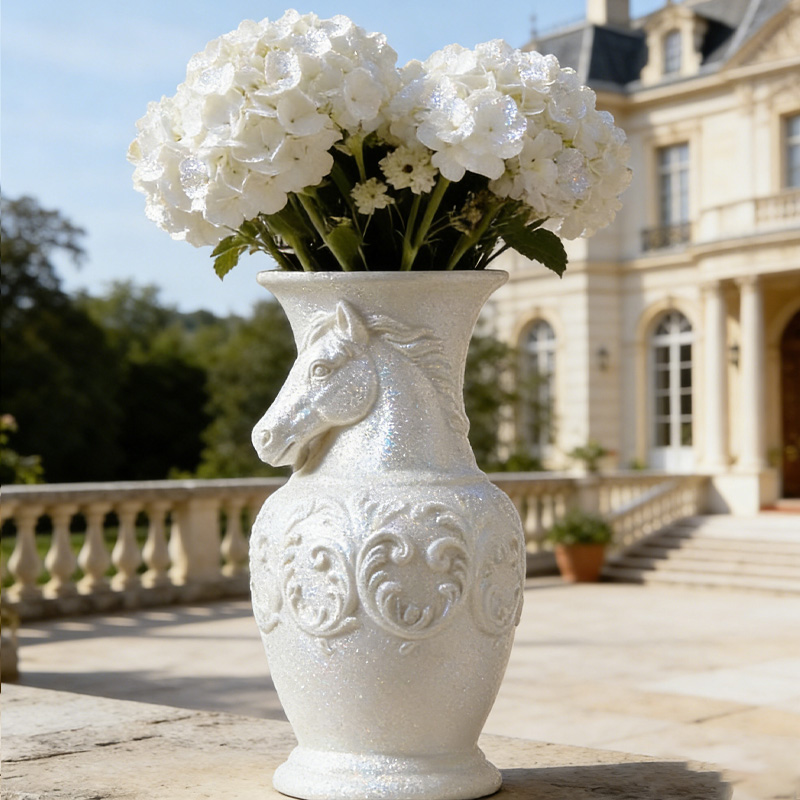 Personalized Stallion Vase 3D Print Horse Sculpture Planter Farmhouse Gift for Equestrian Riding Lovers