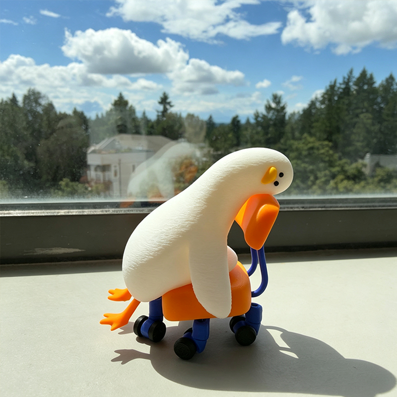 Funny Coworker Gift, Burnout Duck Figurine, I'm Sick Of Everything Duck, Office Desk Decor, Emotional Support Gift