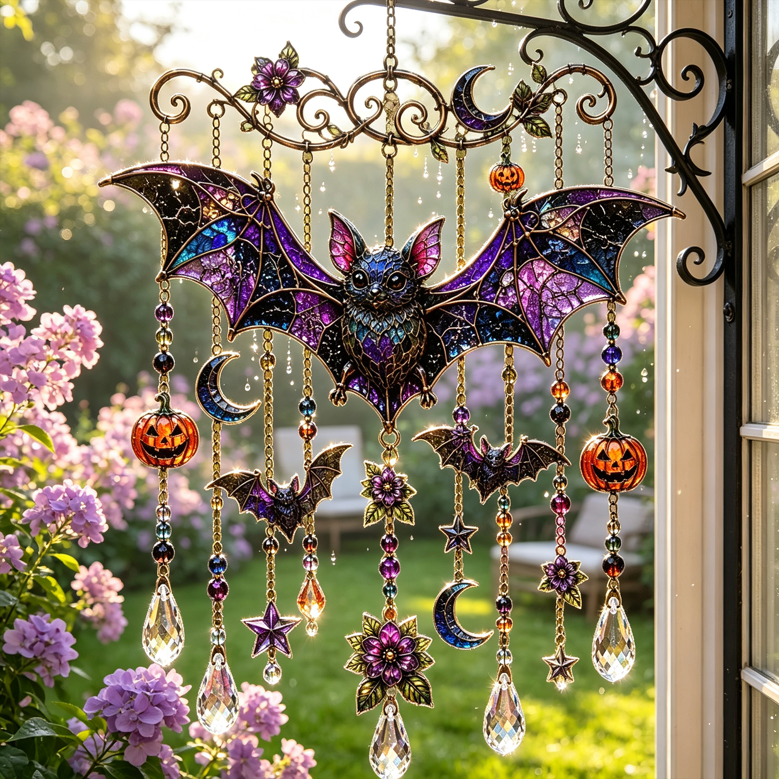 Halloween Wind Chimes Sun Catcher Wind Chimes Halloween Designs Halloween Gifts