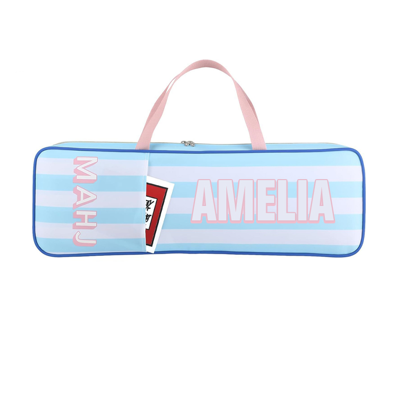 Personalized Mahjong Rack Bag for Mahjong Game Storage Mah Jong Tile Bags with Zipper for Tiles and Pushers Rack Storage Carrying Bags Gifts Accessories