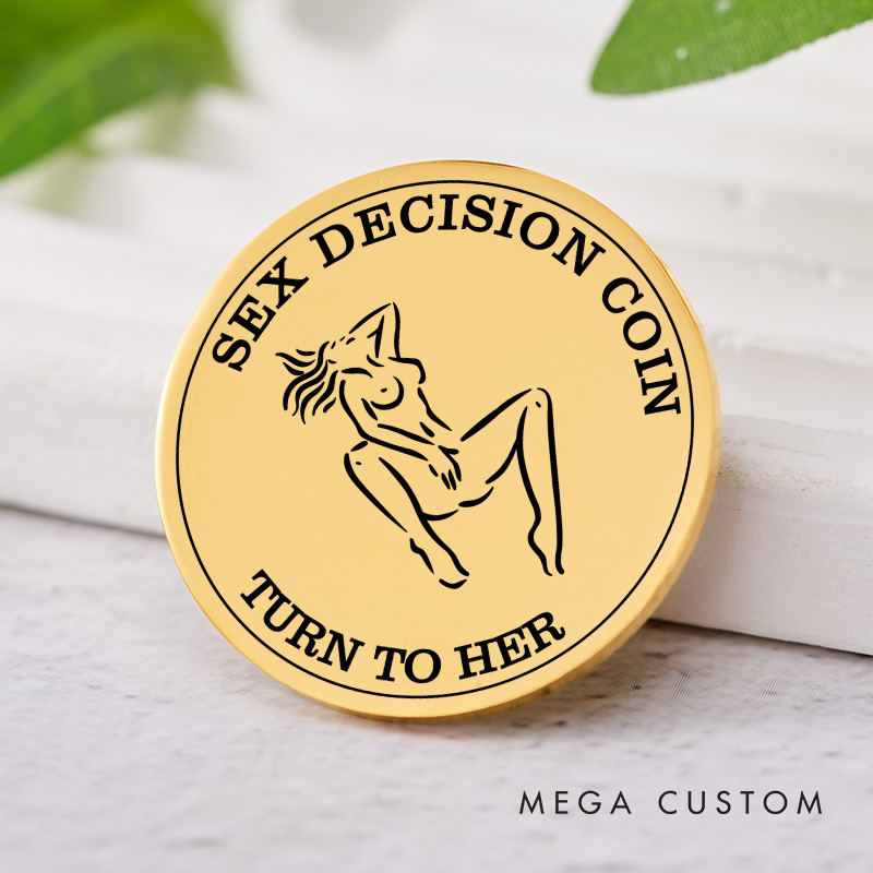 Personalized Couples Sex Decision Coin Custom Naughty Decision Coin for Date Night Valentine's Day Gift for Couple