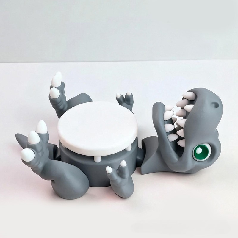 Adorable Dino Figure Children Drink Accessory Cup Holder 3d Printing