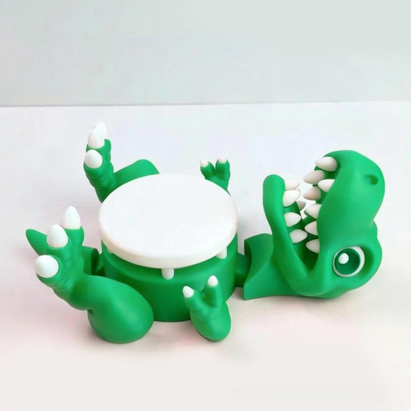 Adorable Dino Figure Children Drink Accessory Cup Holder 3d Printing