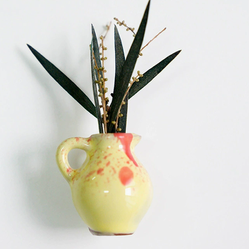 Personalized Handmade Ceramic /Glass Mini Vase Fridge Magnets Refrigerator Magnets for Kitchen