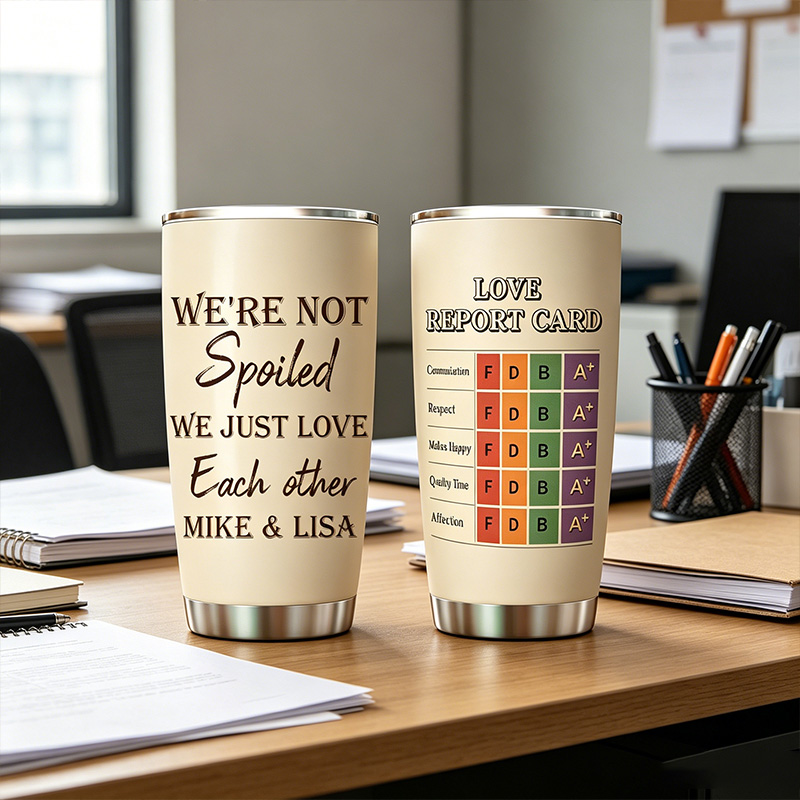 Personalized Couples Rating form Tumbler Custom Name Couple Tumbler Anniversary Gift for Him Her