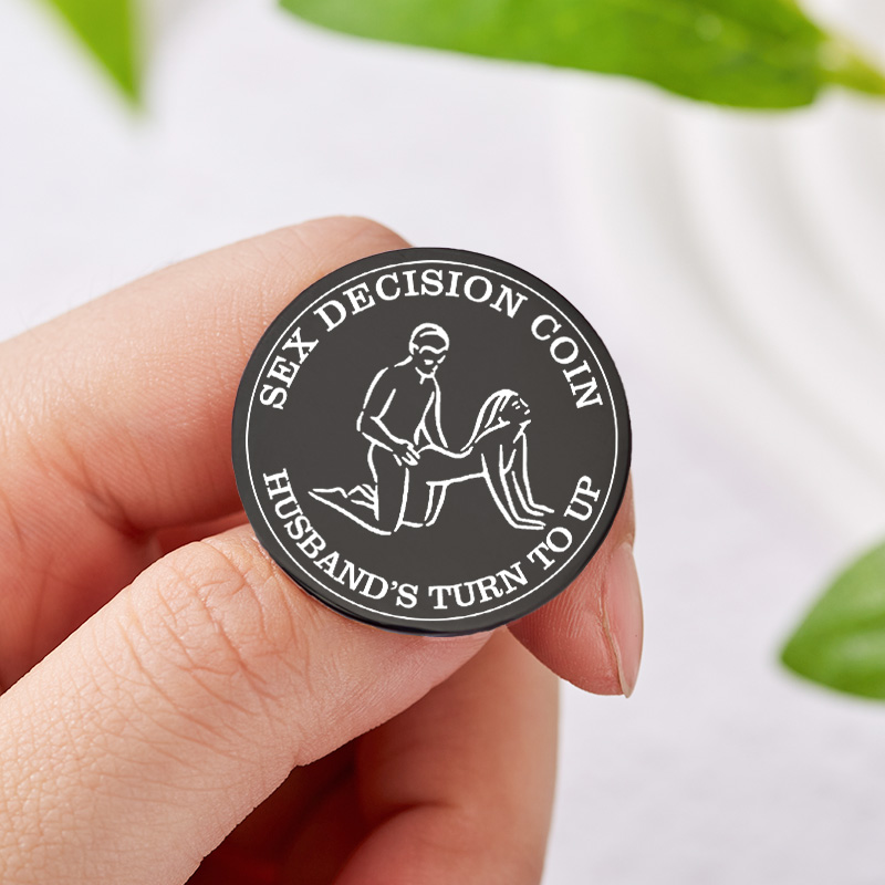 Personalized Couples Sex Decision Coin Custom Naughty Decision Coin for Date Night Valentine's Day Gift for Couple