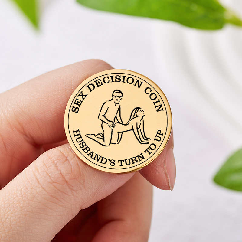Personalized Couples Sex Decision Coin Custom Naughty Decision Coin for Date Night Valentine's Day Gift for Couple