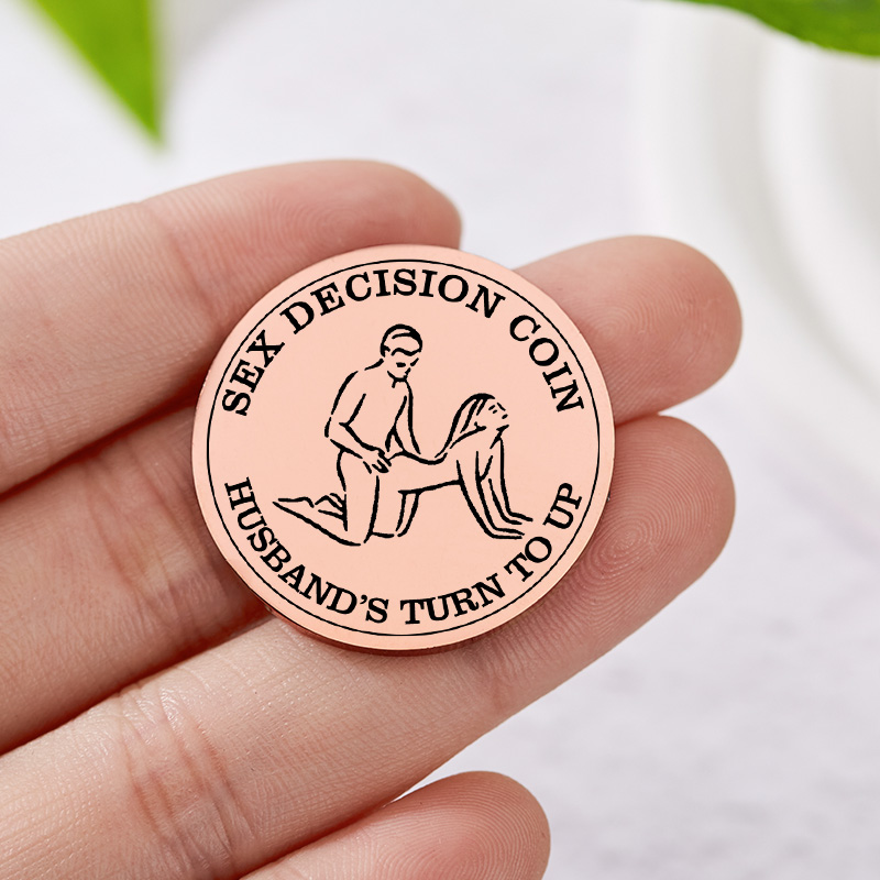 Personalized Couples Sex Decision Coin Custom Naughty Decision Coin for Date Night Valentine's Day Gift for Couple