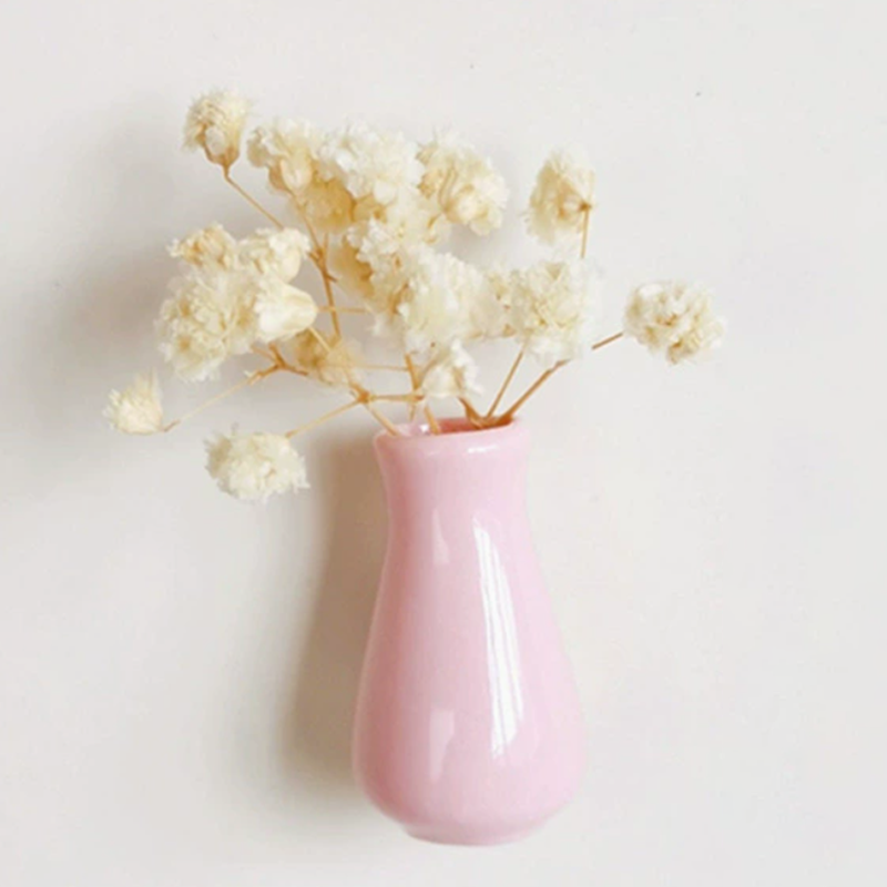 Personalized Handmade Ceramic /Glass Mini Vase Fridge Magnets Refrigerator Magnets for Kitchen
