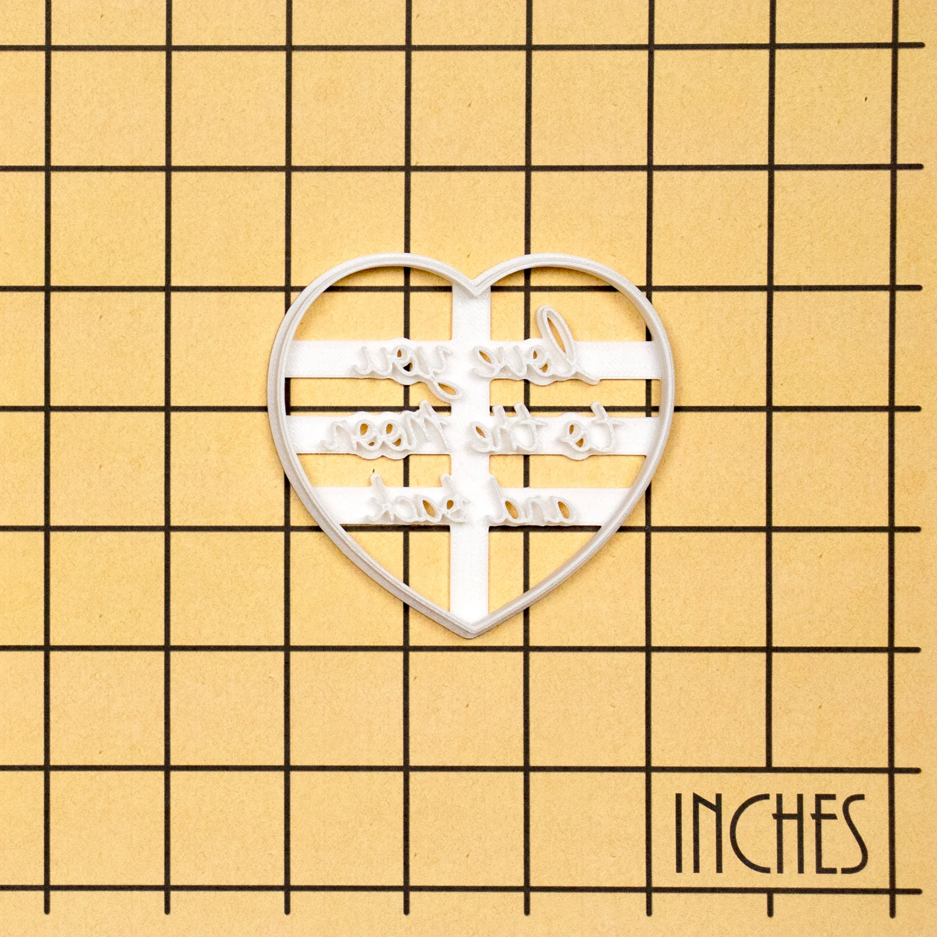 Personalized Heart Shaped Love You To The Moon And Back Cookie Cutter Embosser Mold Perfect for Weddings Anniversaries Valentines