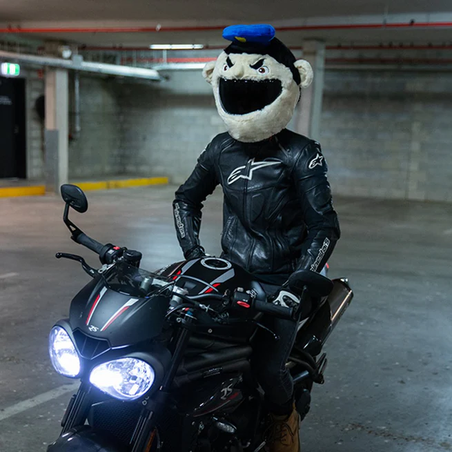 Funny Policeman Cop Plush Motorcycle Helmet Cover, Cartoon Officer Helmet Sleeve for Full Face Helmets