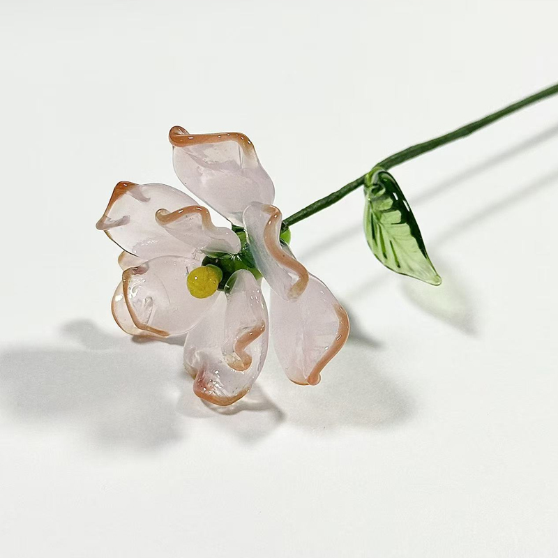 Personalized Glass Birthday Flowers Mother's Day Gifts Handcrafted Birth Flowers