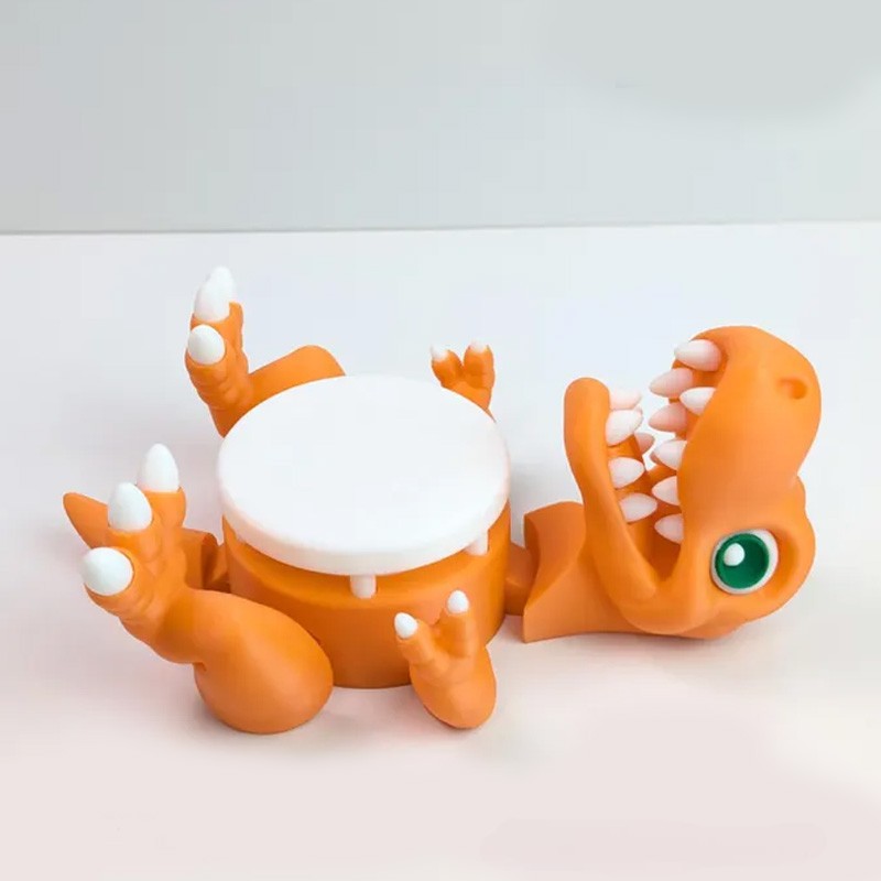 Adorable Dino Figure Children Drink Accessory Cup Holder 3d Printing
