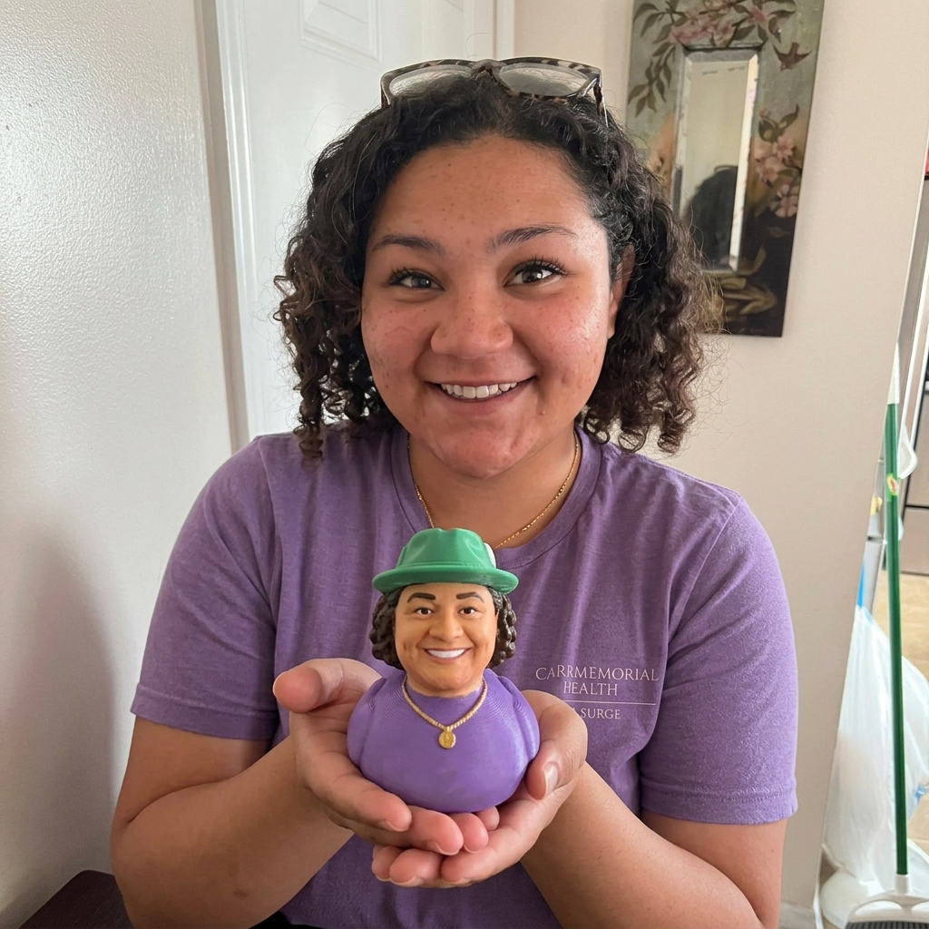 Custom 3D‑Printed Portrait Rubber Duck, Personalized Face Duck Figurine From Your Photo, Unique Custom Keepsake Gift for Friends & Family