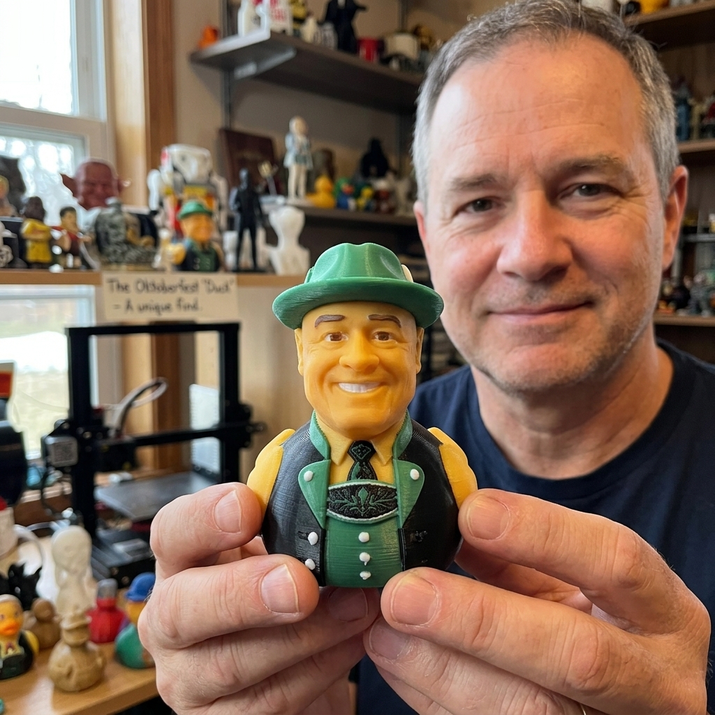 Custom 3D‑Printed Portrait Rubber Duck, Personalized Face Duck Figurine From Your Photo, Unique Custom Keepsake Gift for Friends & Family