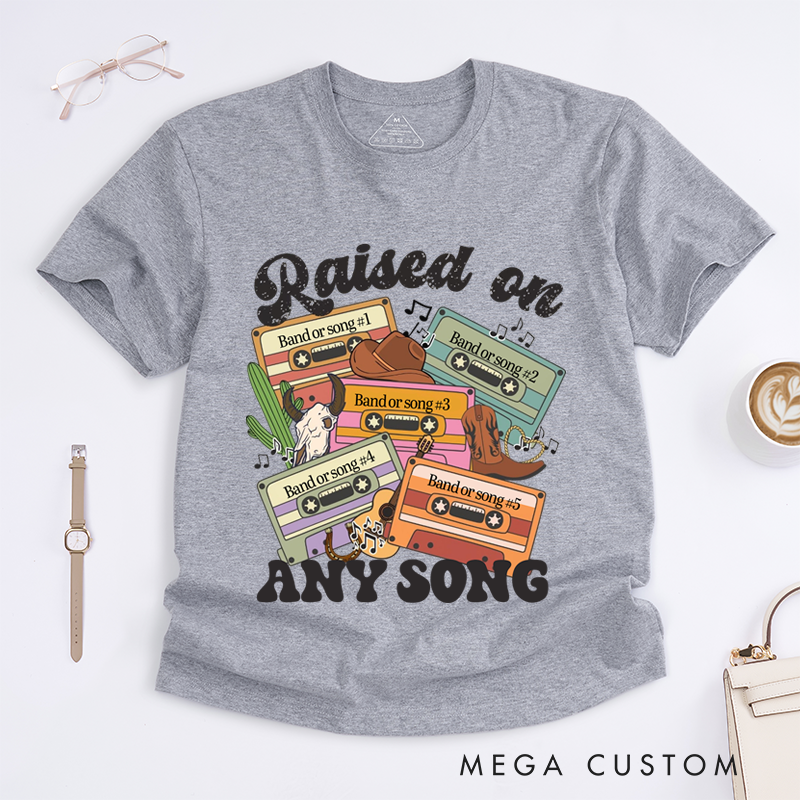 Personalized Classic T-Shirts Customizable Retro Cassette T-Shirt and Music Graphic Tee Perfect for Nostalgic Music Lovers T-Shirt