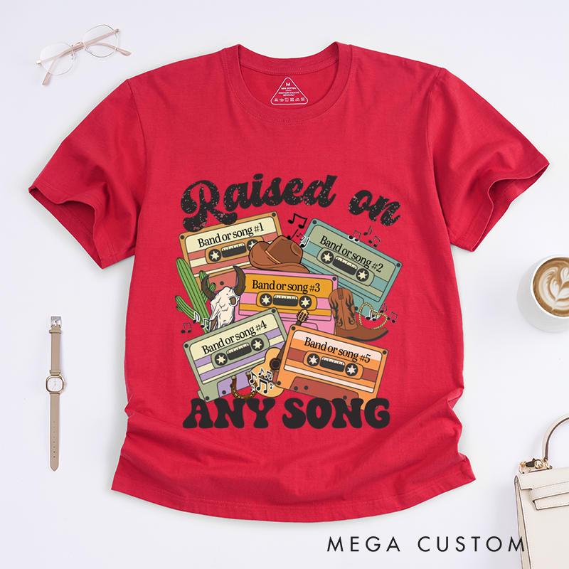 Personalized Classic T-Shirts Customizable Retro Cassette T-Shirt and Music Graphic Tee Perfect for Nostalgic Music Lovers T-Shirt