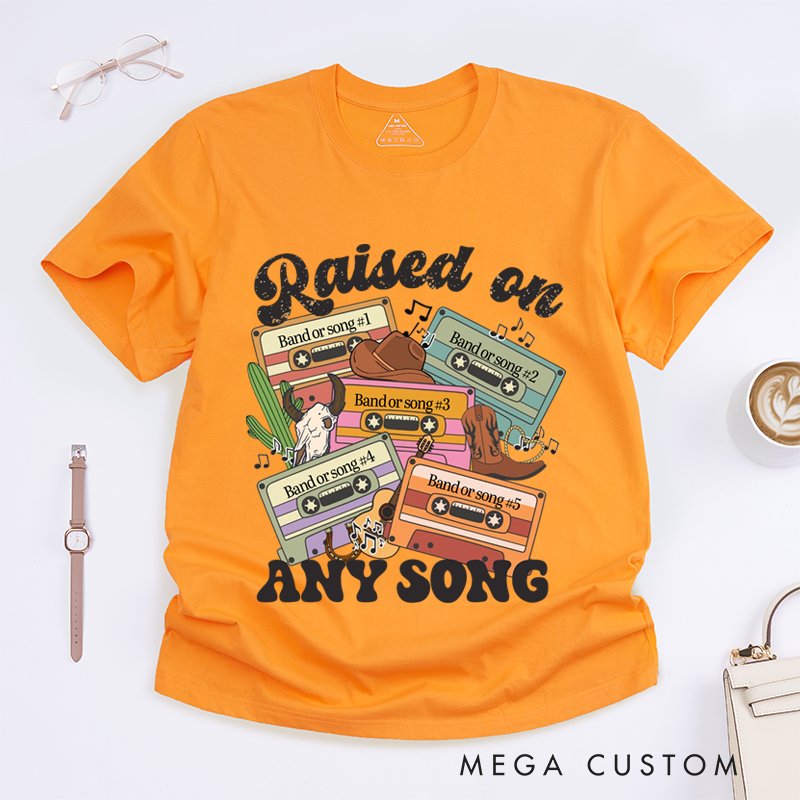 Personalized Classic T-Shirts Customizable Retro Cassette T-Shirt and Music Graphic Tee Perfect for Nostalgic Music Lovers T-Shirt