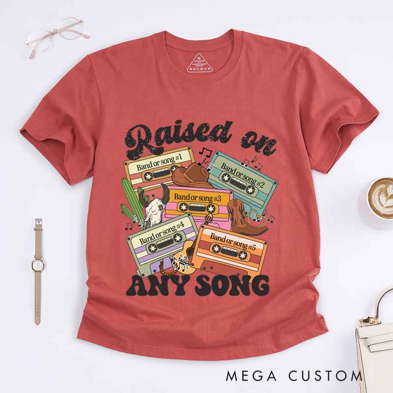 Personalized Classic T-Shirts Customizable Retro Cassette T-Shirt and Music Graphic Tee Perfect for Nostalgic Music Lovers T-Shirt