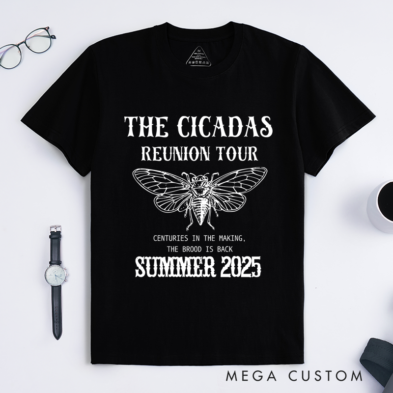 Personalized Classic T-Shirts Funny Cicada Concert and Bug Humor Goblincore Insect Tee Shirts Nature Lover Gift Cicada Return Tee