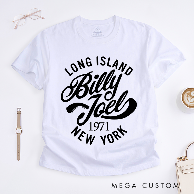 Personalized Classic T-Shirts Long Island Billy Joel New York T-Shirt