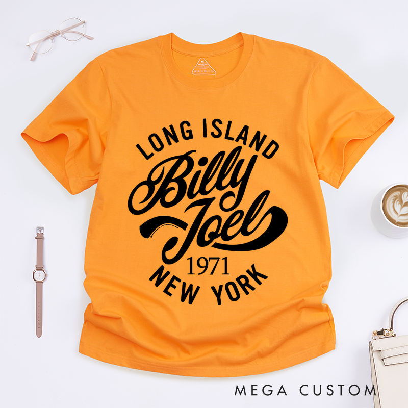 Personalized Classic T-Shirts Long Island Billy Joel New York T-Shirt