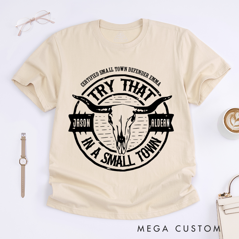 Personalized Classic T-Shirts Rustic Bull Skull Graphic Tee Perfect for Small Town Enthusiasts and Country Music Lovers T-Shirt