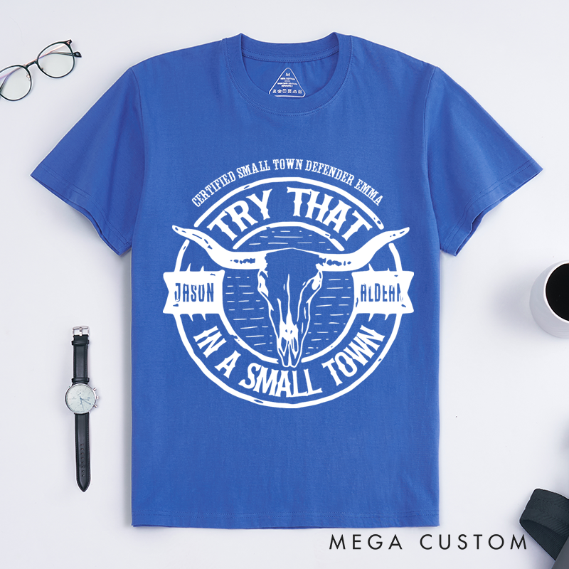 Personalized Classic T-Shirts Rustic Bull Skull Graphic Tee Perfect for Small Town Enthusiasts and Country Music Lovers T-Shirt