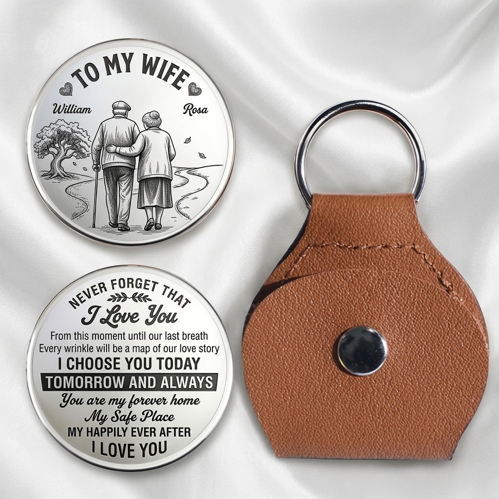 Personalized Never Forget That I Love You Pocket Hug for Wife Couple Love Tree Pocket Hug for Wife Anniversary Gift for Wife Custom Pocket Hug with Name Couple Gift