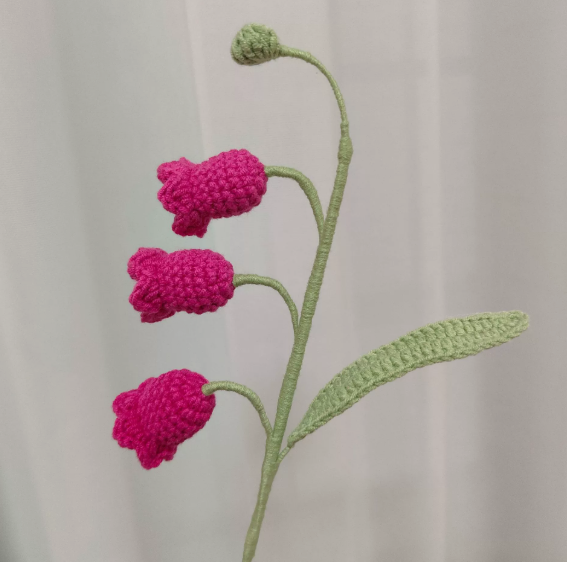 Personalized Crochet Flowers Bouquet Pink Purple Blue Gift for Wife Girlfriend Gift for Her Valentine's Day Birthday Gifts for Bestie