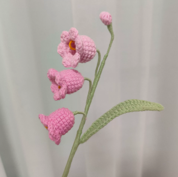 Personalized Crochet Flowers Bouquet Pink Purple Blue Gift for Wife Girlfriend Gift for Her Valentine's Day Birthday Gifts for Bestie